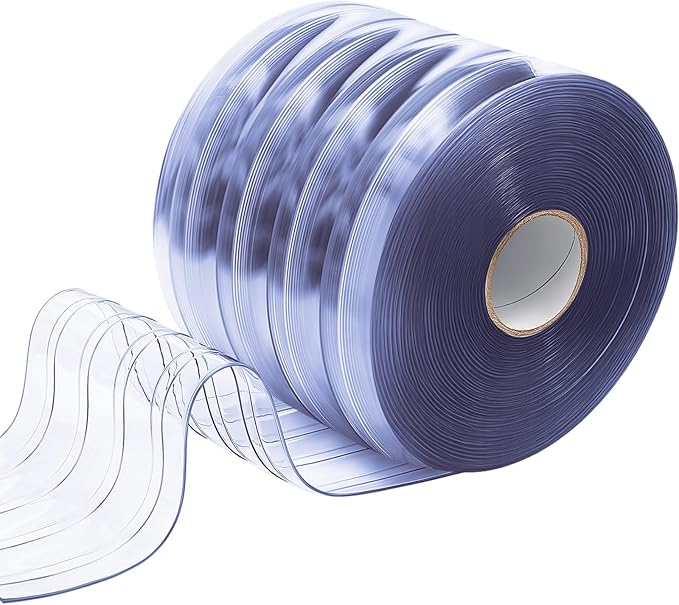 Moukeren Plastic Door Curtain for Winter 100 ft x 8 Inch Thermal Insulated by Moukeren