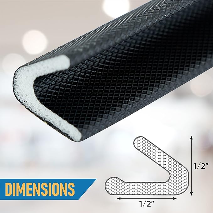 Adhesive V Shape Weatherstrip, Weather Stripping Door Seal Strip Foam Door - Image 3