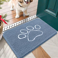OLANLY Dog Door Mat for Muddy Paws 24x16, Paw Print Design, Absorbs Moisture by OLANLY