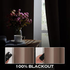 KGORGE Anti Dust Soundproof 100% Blackout Curtains 4 Layers Heavy Duty Energy - Image 4