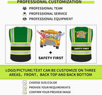BeautyWill Custom Logo 10/20 Pack Safety Vest Class2 High Visibility Vest - Image 3