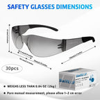 Safety Glasses Ansi Z87.1 Clear Safety Glasses Bulk Impact Resistant Lens - Image 2