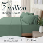 LuxClub 4 PC California King Sheet Set, Deep Pockets Wrinkle Free Cooling Bed - Image 7