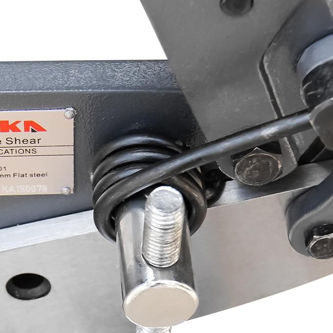 KAKA INDUSTRIAL Manual Metal Shear HS-12, 12 inch Throatless Cutting Machine - Image 8