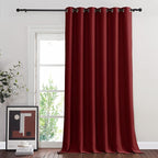 NICETOWN Room Divider Curtain 132 Inches Long, Wide Blackout Sliding Door - Image 8