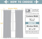 ChrisDowa 100% Blackout Curtains 120 inch Long - Image 6