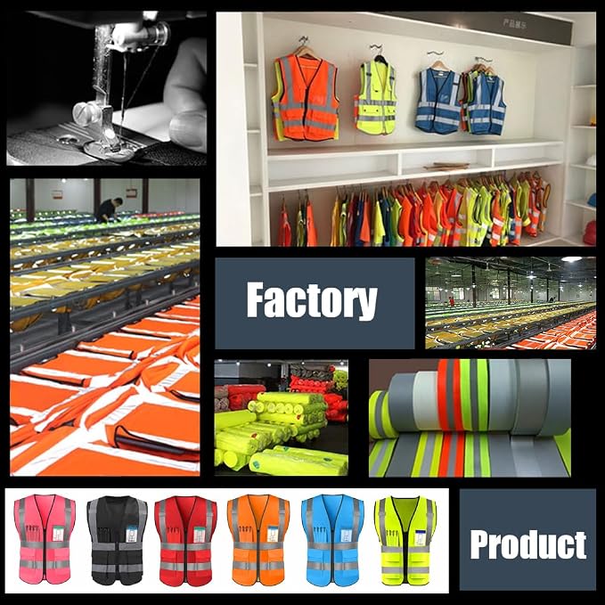 YOWESHOP High Reflective Visibility Safety Vest Custom Your Logo Safety Workwear - Image 6