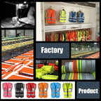 YOWESHOP High Reflective Visibility Safety Vest Custom Your Logo Safety Workwear - Image 6