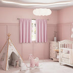 BGment Pink Blackout Curtains for Nursery, Short Kids Curtains Thermal - Image 2