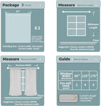 BGment 100% Blackout Curtains for Bedroom 54 Inch Length 2 Panels, Thermal - Image 7
