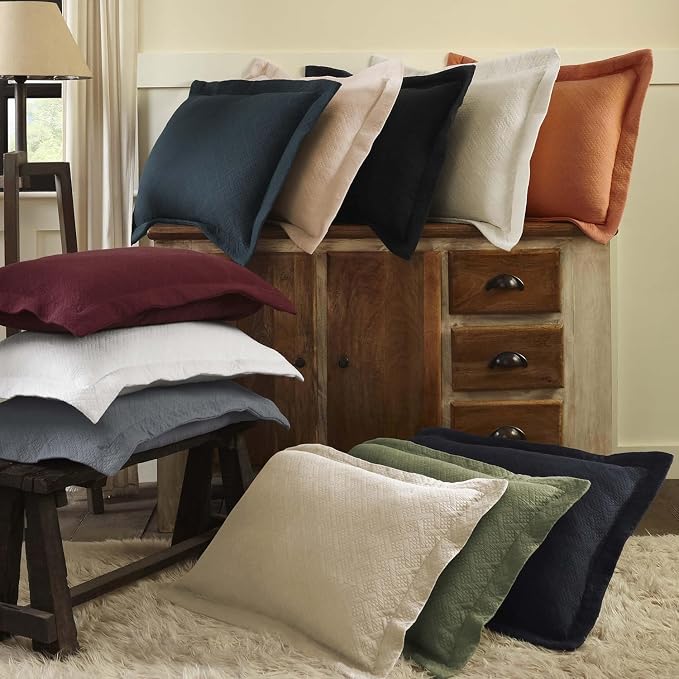 Superior 3 Piece Basketweave Cotton Bedspread Set, Home Bed Decor, Decorative - Image 9