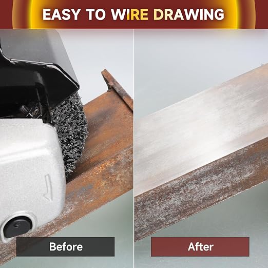 Abrasive Drawing Wheel Surface Conditioning Tool 60 Grit 120 x 100 x 19 mm Wire - Image 6