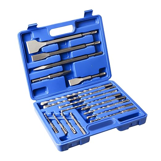 17Pcs Rotary Hammer Drill Bits and Chisel Set by YOSIGHT
