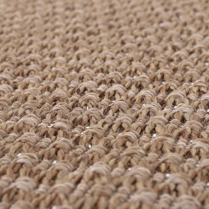 Easy Jute Door Mat 2x3 Indoor Outdoor Natural Rugs Solid Fiber Rug Woven Area - Image 5