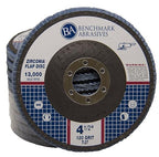 Benchmark Abrasives 4.5" Premium Zirconia Type 27 Flat Flap Discs Grinding by BenchmarkAbrasives