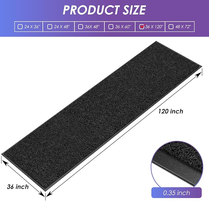Kuyal Door Mat, Non Slip Waterproof Outdoor Mats, Commercial Floor Inside - Image 3