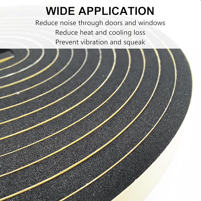 Weather Stripping Door Seal Strip, Strong Adhesive, Weatherproof, Gap Filler - Image 6