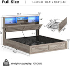 AOGLLATI Farmhouse Full Size Bed Frame - Image 2