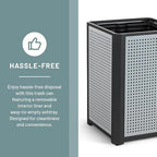 Safco Evos Steel Trash Can, 38 Gallons, Indoor and Outdoor Use, Commercial - Image 3