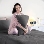 KASENTEX Queen Quilt Set 90"x90" – Soft Washed 3-Layer Lightweight Bedspread - Image 6