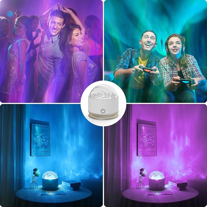 Northern Light Projector, Battery Operated Aurora Night Light, 16 Colors Galaxy - Image 8