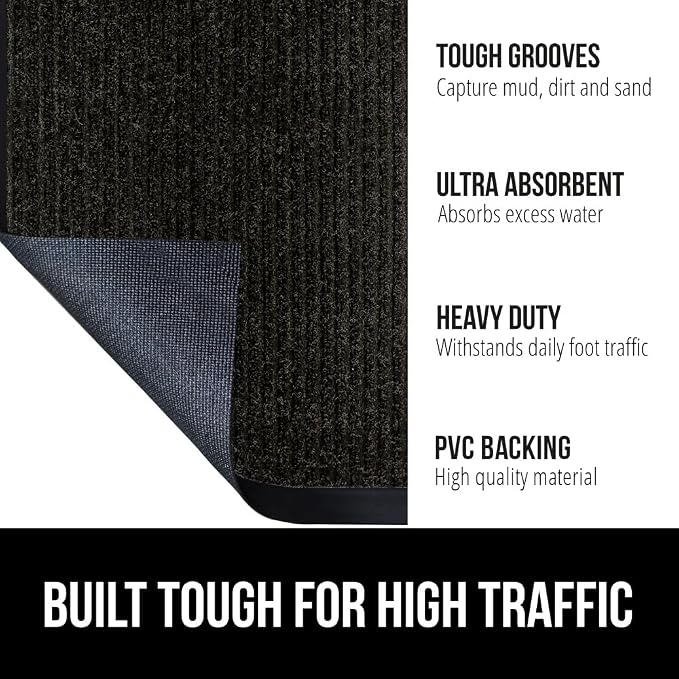 GORILLA GRIP Waterproof Traffic Guard Door Mat, Heavy Duty Entryway Mats - Image 2