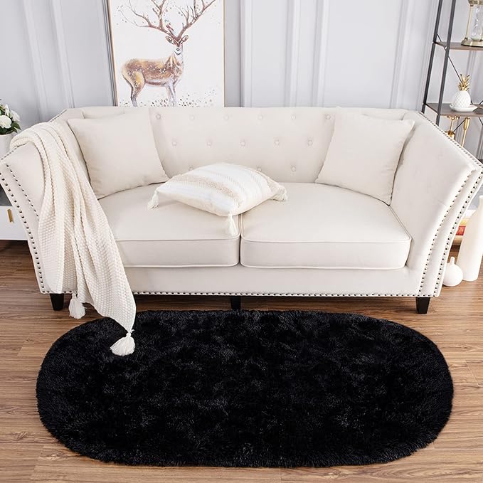 Noahas Ultra Soft Fluffy Bedroom Rugs Kids Room Carpet Modern Shaggy Area Rugs - Image 2