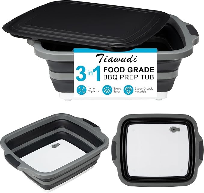 Tiawudi Large Collapsible BBQ Prep Tub by Tiawudi