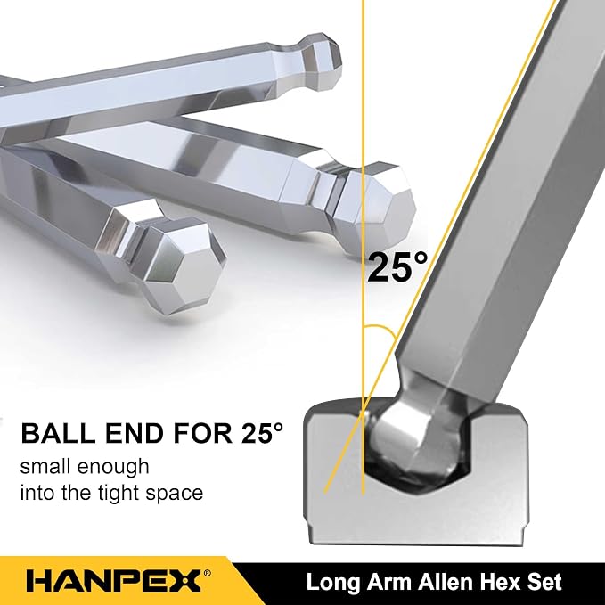 Long Arm Hex Key Allen Wrench Set - Image 5