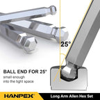 Long Arm Hex Key Allen Wrench Set - Image 5
