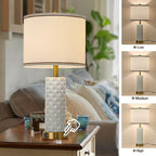 Set of 2 Table Lamp for Living Room Bedroom Farmhouse - Image 3