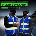 BeautyWill Custom Logo 10/20 Pack Safety Vest Class2 High Visibility Vest - Image 4