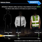 SKSAFETY 10 Pockets Safety Vest, Class 2 High Visibility Security - Image 3