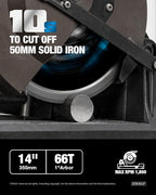 CRALY 14 Inch 66 Teeth Steel and Ferrous Metal Cutting Circular Saw Blade - Image 2