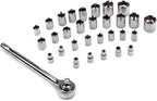 CARTMAN 123 Piece Socket Wrench Set Auto Repair Tool Set Toolbox Storage Case - Image 3