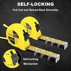 2 Packs Tape Measure 25 ft /16 ft, Esydon Measuring Tape Extendable, - Image 3