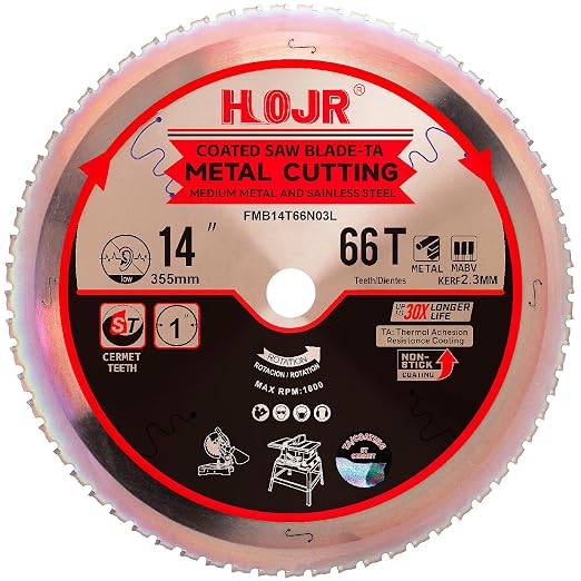 Metal Cutting Circular Saw Blade, Steel and Stainless Steel Cutting, The by HOJR