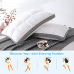 YOUR MOON Soft Pillow Queen for Sleeping, Super Soft Support Down Alternative - Image 7