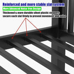 LUXIEE Upgraded & Stronger Heavy Duty Steel Twin XL Over Twin XL Bunk Bed Frame - Image 5