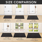 hicorfe Front Door Mat Outside Entrance, Stain and Fade Resistant, Non Slip - Image 3