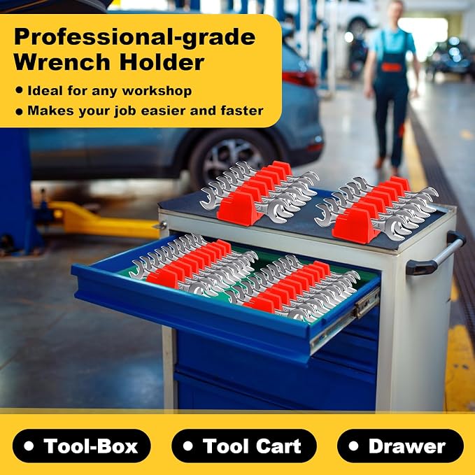 Chunful 100 pcs Modular Wrench Organizer Holder Wrench Tool Organizers Storage - Image 6