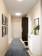 Custom Length Hallway Runner Rug, Slip Resistant, Bricks Anthracite, 26 Inch X - Image 2