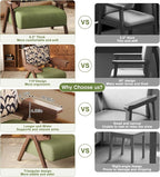 Accent Chair Mid Century Modern Chair, Velvet Upholstered Lounge Arm Chair - Image 7