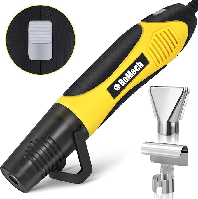 ROMECH 350W Heat Gun with 2 Nozzles, Dual Temp Heat Gun 400°F-660°F, Fast Heat by RoMech