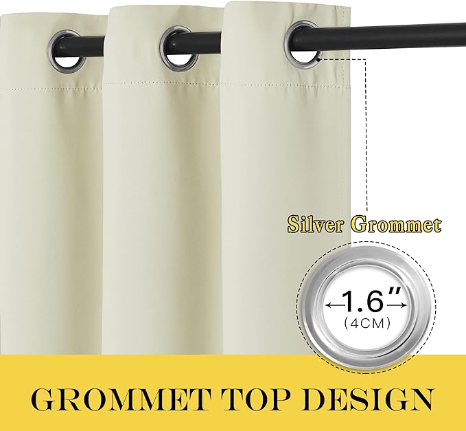 NICETOWN Blackout Drapery Curtain Panel 90 inches Long - Image 6