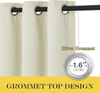 NICETOWN Blackout Drapery Curtain Panel 90 inches Long - Image 6