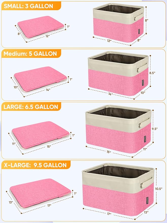 BALEINE 1 Pack Fabric Storage Bins - Image 2