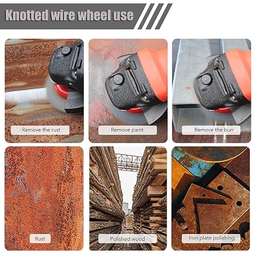 4 Pack 4 Inch Twist Knotted Wire Wheel Brush - Image 7
