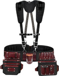 FUERI Tool Belt With Suspender Men Carpenter Pouches Construction Bags by Fueri