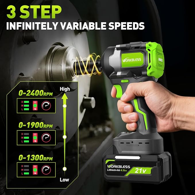 Brushless Cordless Impact Wrench, 850Nm High Torque, 1/2 Inch Impact Gun - Image 6
